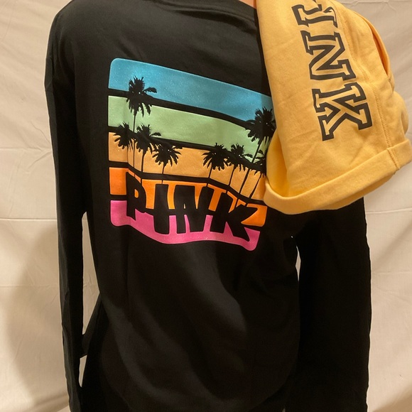 NEW VICTORIAS SECRET PINK BLING PULLOVER & SWEATPANTS RARE VTG NET - Picture 7 of 10